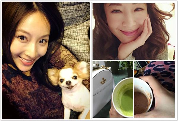 孕媽咪隋棠在臉書表示，喜歡喝湯湯水水的自然食補，並分享了喝蔬果汁的照片。（圖片／取材自隋棠臉書）