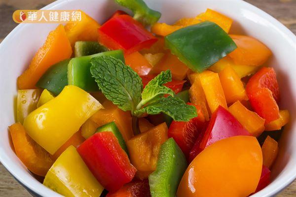 甜椒不僅色彩豐富，維生素C含量更是非常高！