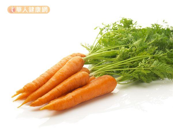 紅蘿蔔有助於預防皮膚乾燥、粗糙，減少長粉刺和痘痘的困擾。